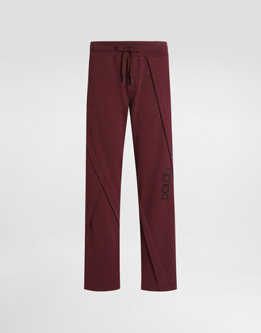 Dolce & Gabbana Stretch jersey jogging pants Brown G9BNLZG7O2P