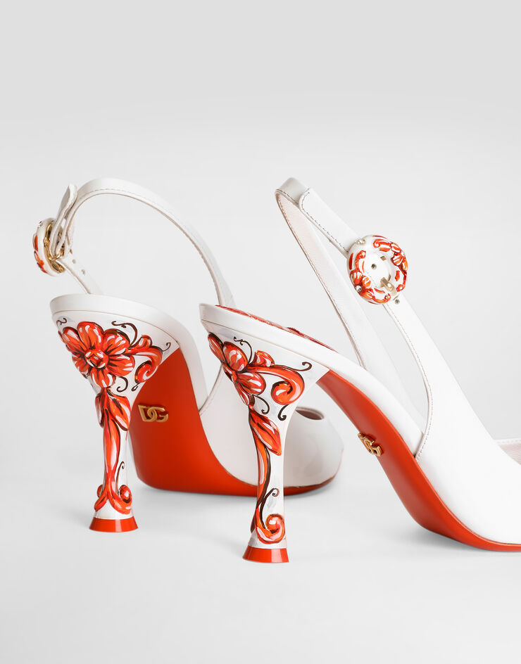 Dolce & Gabbana Patent leather slingback White CG1051A0727
