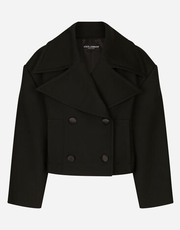 Dolce & Gabbana Short oversize wool gabardine jacket Print F0AH2THI1BD