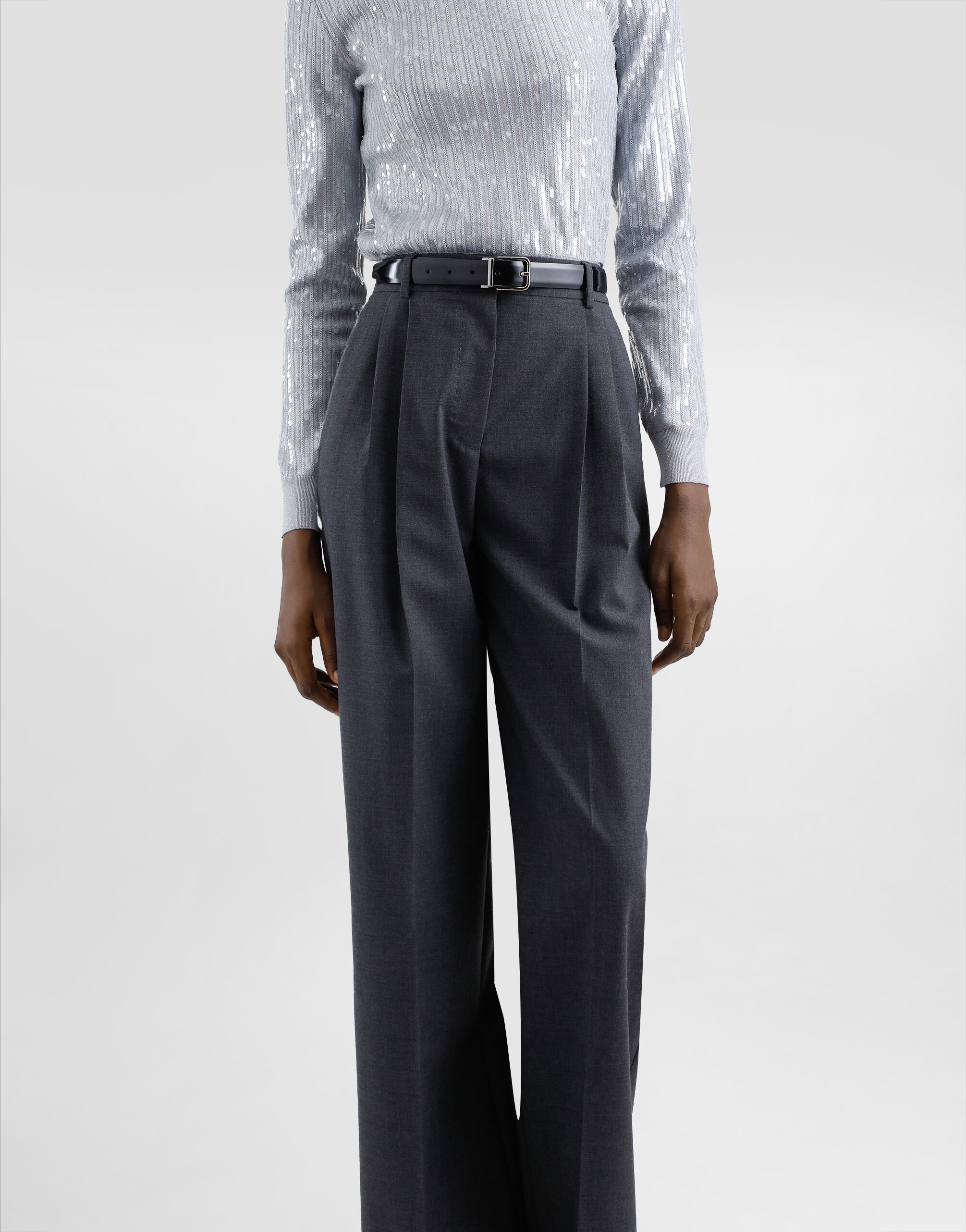 Wool fabric pants