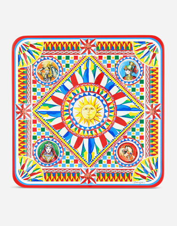 Dolce & Gabbana Wooden Tray large Multicolor TC0107TCALR