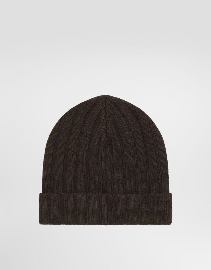 Dolce & Gabbana Cappello in maglia di cashmere Marrone GX90KTJBW0S