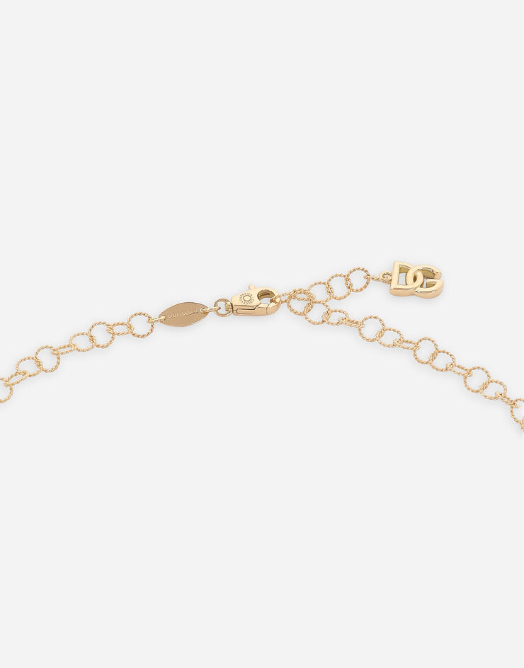 Dolce & Gabbana Collana a catena in filo ritorto e oro giallo 18Kt Oro WNQB1GWYEDG
