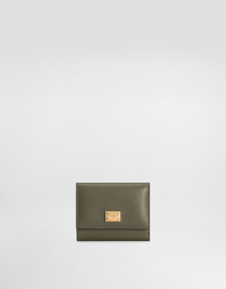 Dolce & Gabbana Plongé calfskin wallet Green BI0770A9S25