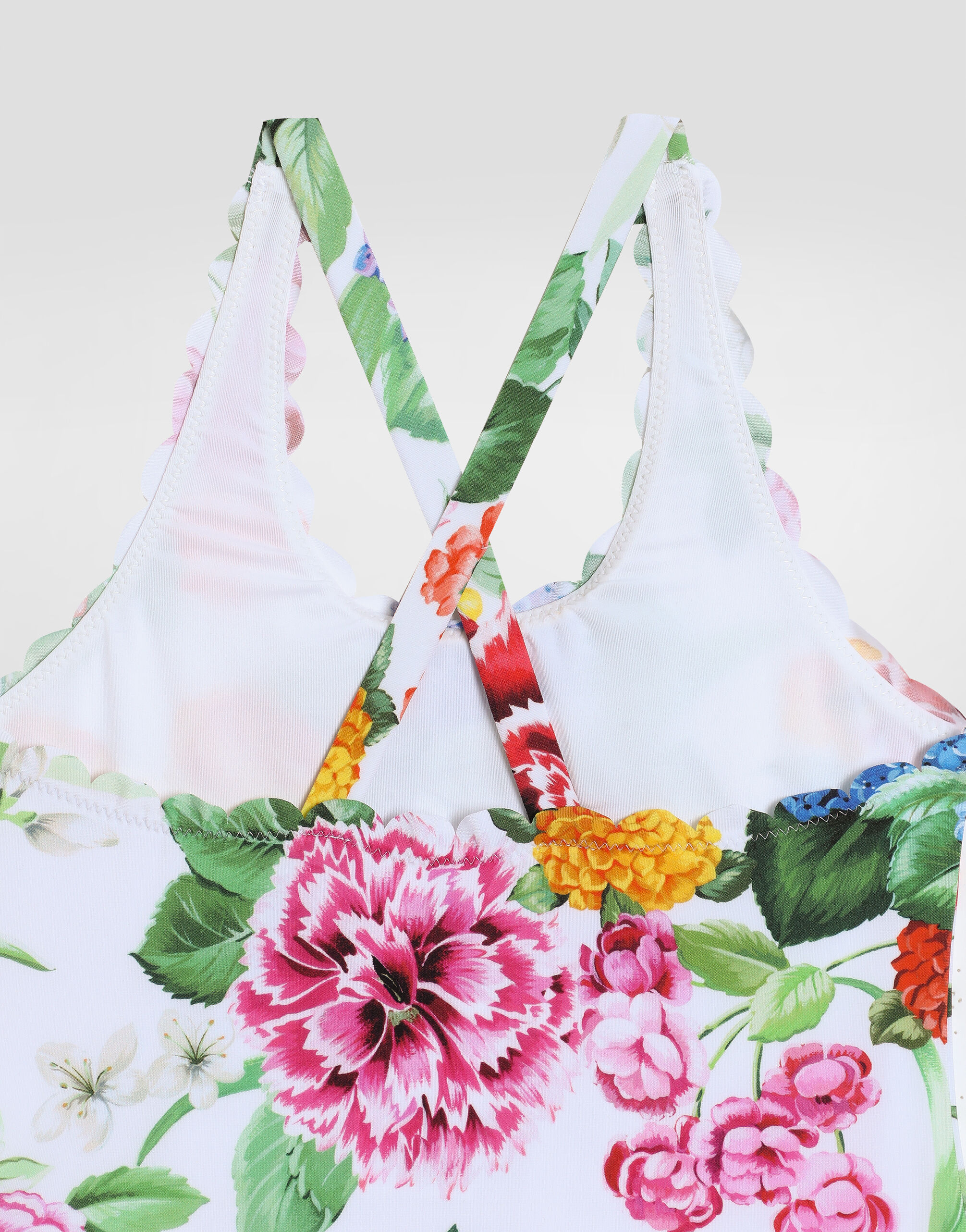 Floral-print swimsuit in Print for Girls | Dolce&Gabbana®