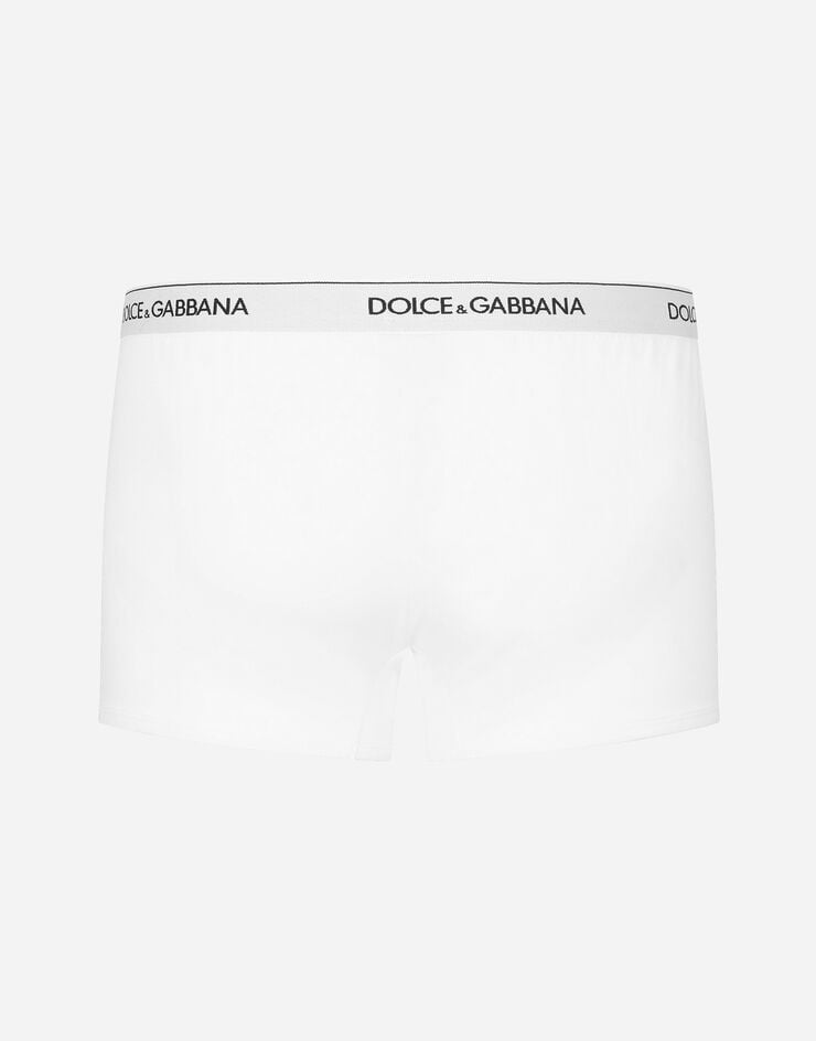 Dolce & Gabbana Боксеры стандартного кроя из эластичного хлопка (комплект × 2) белый M9C07JONN95