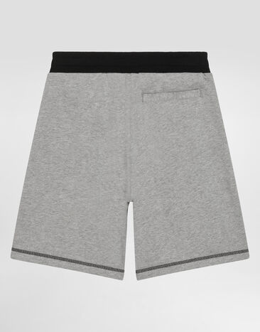 Dolce & Gabbana DOLCE&GABBANAエンブロイダリー フリース バミューダ ショートパンツ グレー L4JQT1G7PBO