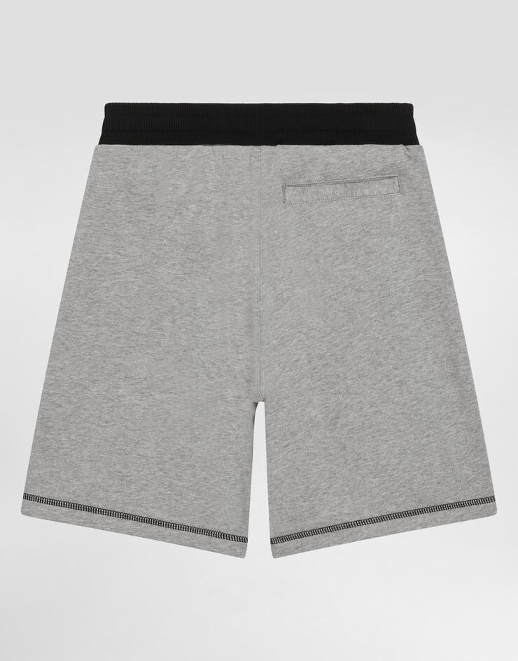 Dolce & Gabbana Dolce&Gabbana 刺绣抓绒百慕大短裤 灰 L4JQT1G7PBO