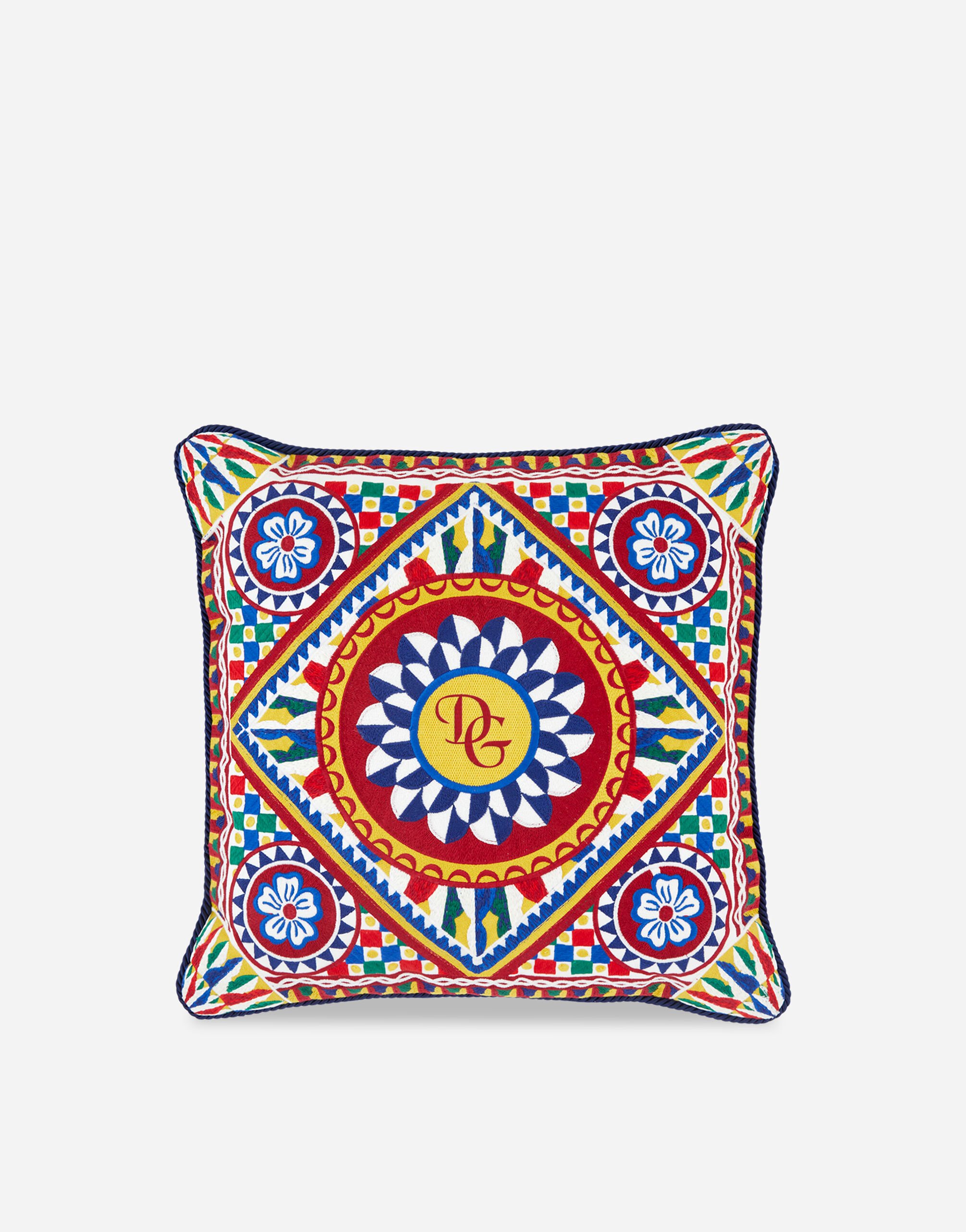 Dolce & Gabbana Embroidered Cushion medium Multicolor TCE015TCABW