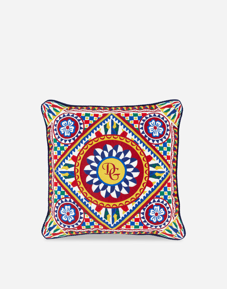 Dolce & Gabbana Embroidered Cushion medium Multicolor TCE015TCABP