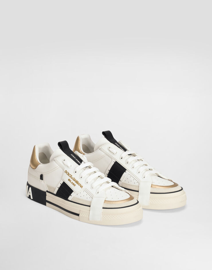Dolce & Gabbana Calfskin 2.Zero Custom sneakers with contrasting details White CS1863AO222