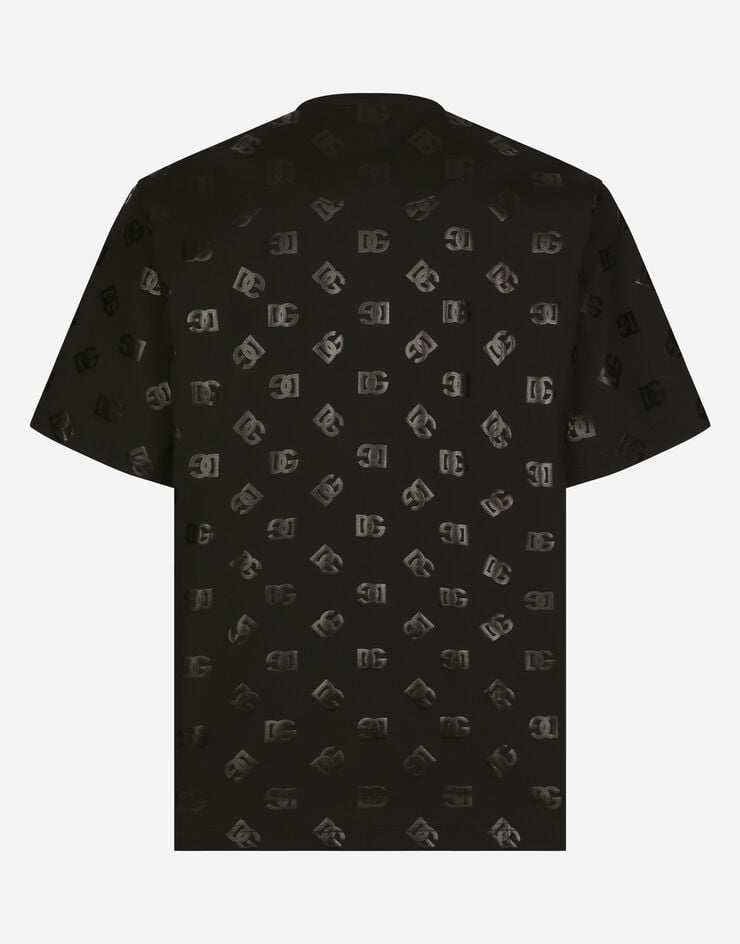 Dolce & Gabbana T-shirt ras de cou à imprimé DG Monogram Multicolore G8PO1TFUGK4