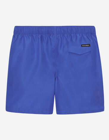Dolce & Gabbana Nylon swim trunks Blue L4J818G7KM9