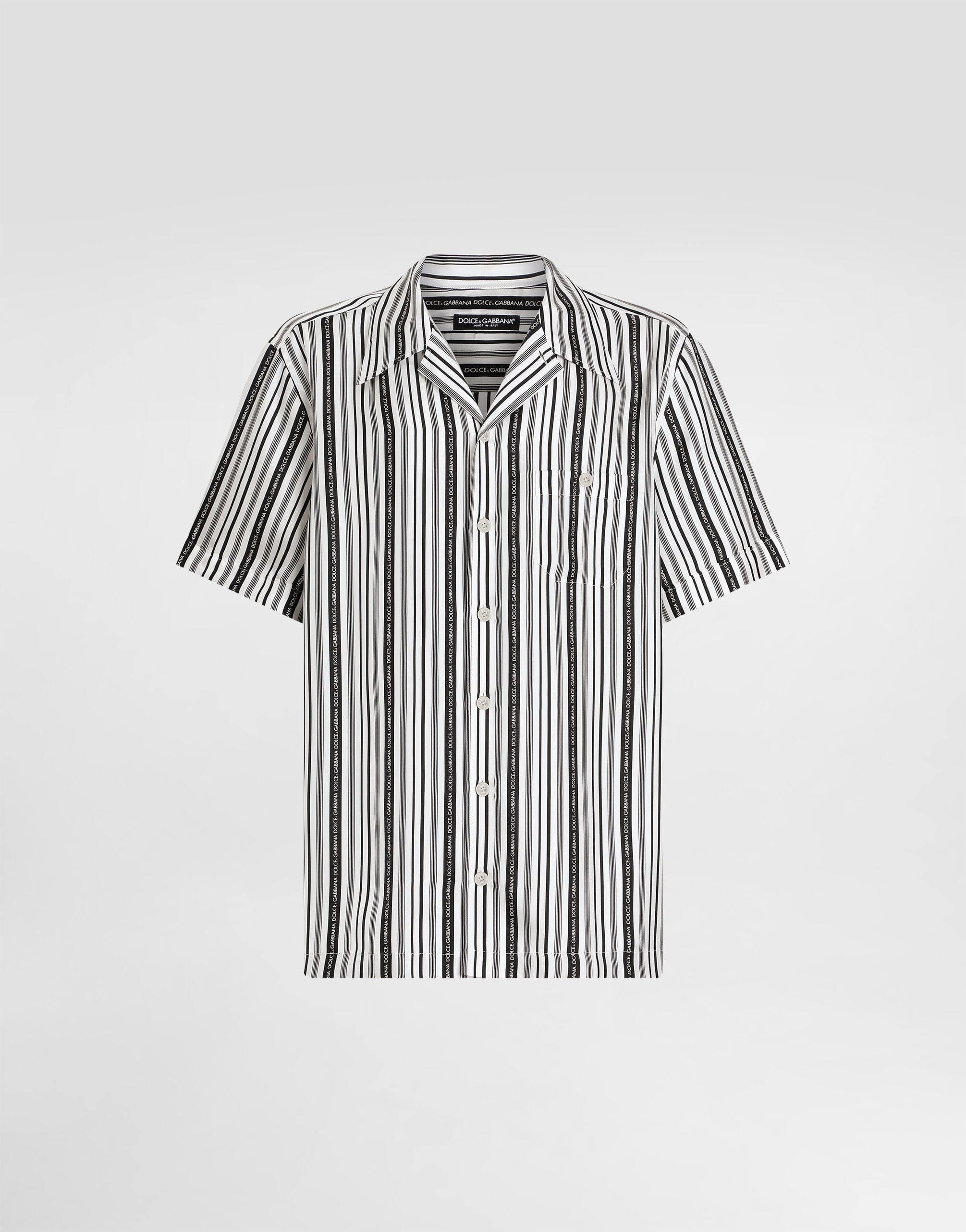 Silk shirt with tie print