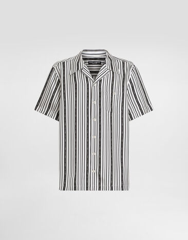 Dolce & Gabbana Chemise en soie à imprimé cravates Imprimé G5JH9TIS1X2