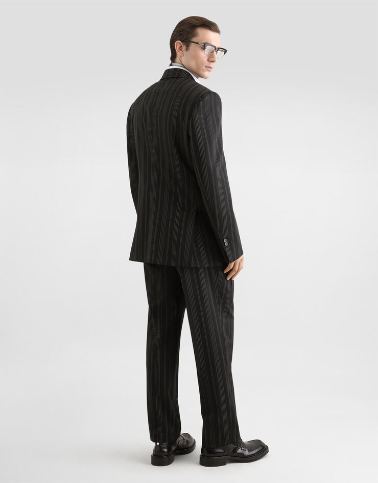 Dolce & Gabbana Sicilia double-breasted pinstriped virgin wool jacket  G2WQ6TFRZAR
