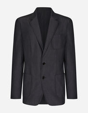 Dolce & Gabbana Virgin wool Portofino-fit jacket Blue G2QS6TGG862