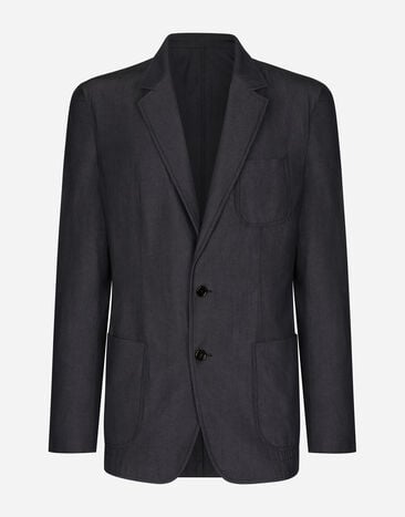 Dolce & Gabbana Virgin wool Portofino-fit jacket Brown G2SJ0THUMG4