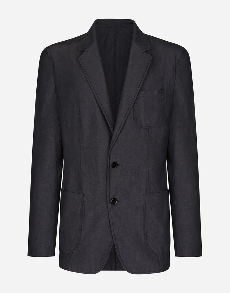 Dolce & Gabbana Virgin wool Portofino-fit jacket Blue G2RS5TGF515