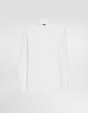 Dolce & Gabbana Stretch poplin Gold-fit shirt White G5EJ0TGK322