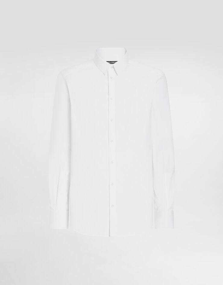 Dolce & Gabbana Stretch poplin Gold-fit shirt Dolce & Gabbana Stretch poplin Gold-fit shirt White G5EJ0TGK322