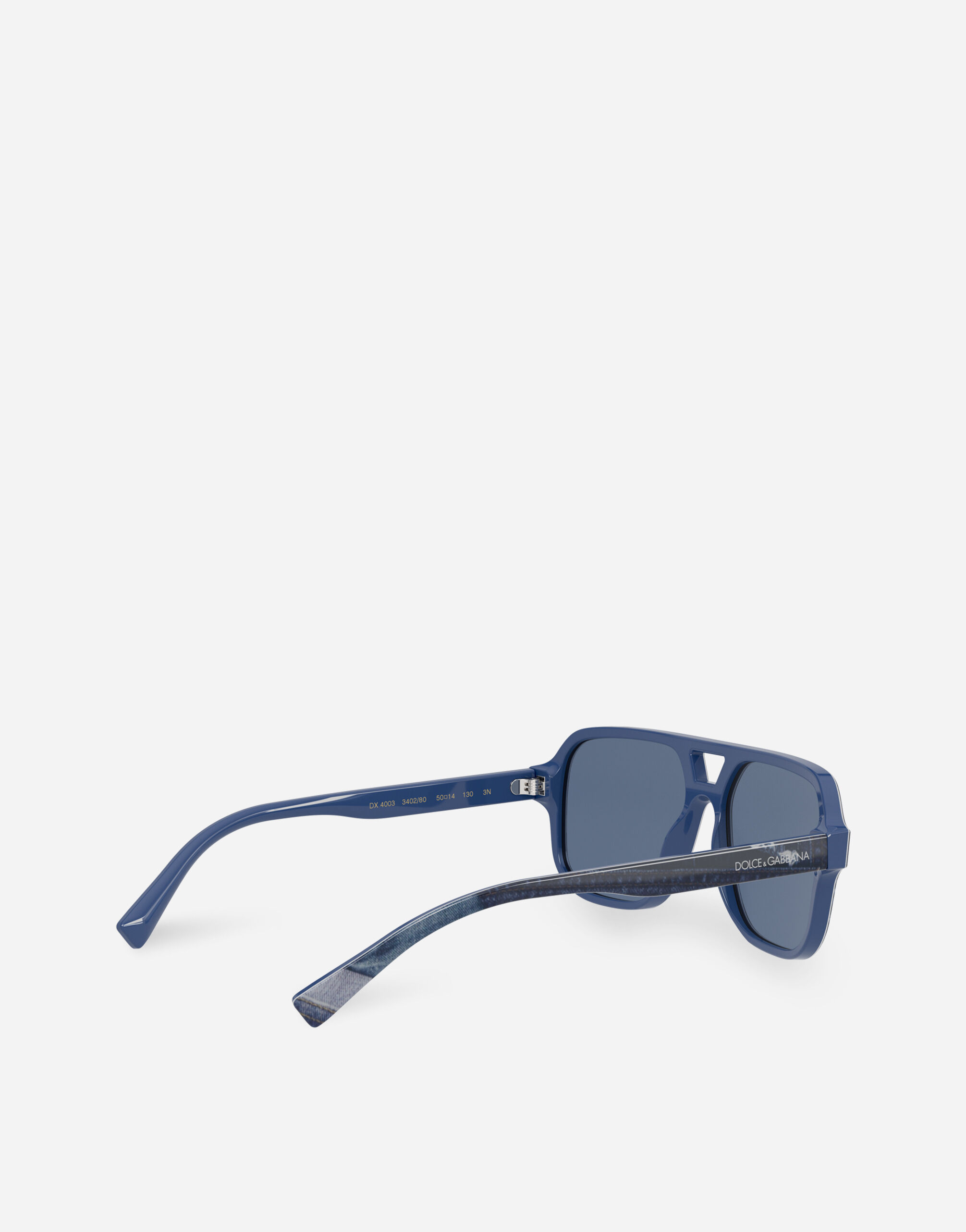 【DOLCE & GABBANA】 Denim Patchwork sunglasses in Denim for Boys | Dolce&Gabbana®