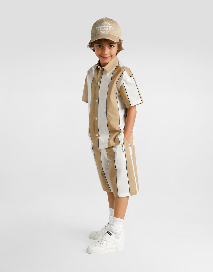 Dolce & Gabbana Baseball hat with dolce&gabbana milano embroidery Multicolor LB4H80LY110