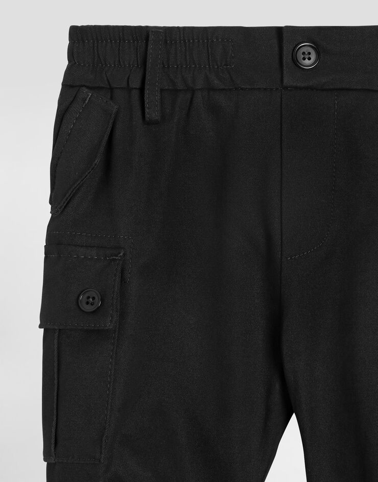 Dolce & Gabbana Gabardine cargo trousers Dolce & Gabbana Gabardine cargo trousers Black L15P22FUFJH