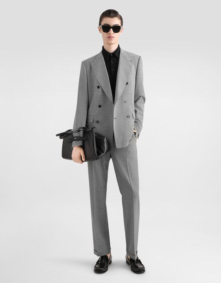 Dolce & Gabbana Double-breasted wool jacket Multicolor G2QS7TFQ2OI
