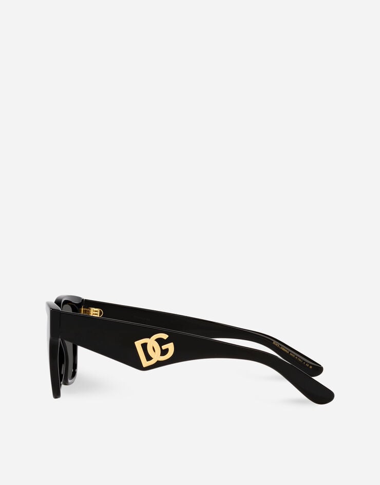 Dolce & Gabbana DG Crossed Sunglasses Black VG443EVP187