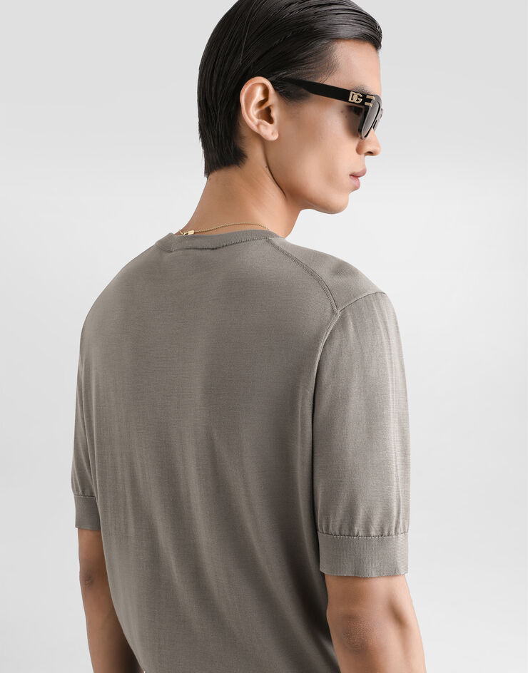 Dolce & Gabbana Silk pullover Beige GXX03ZJBSO5