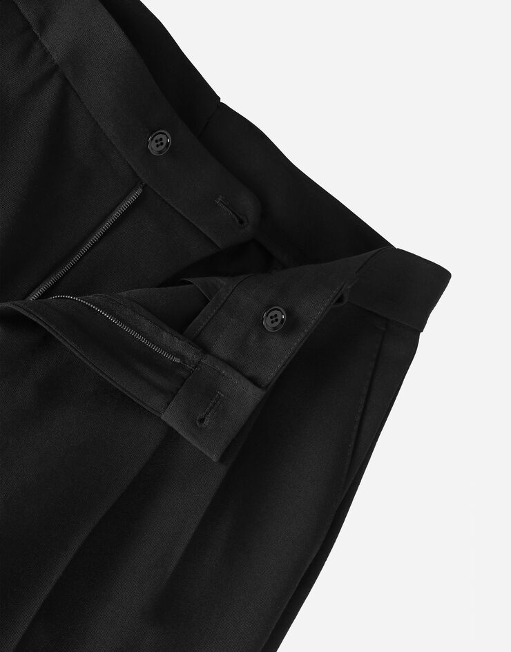 Dolce&Gabbana Flared woolen pants Black FTC17TFUBGB