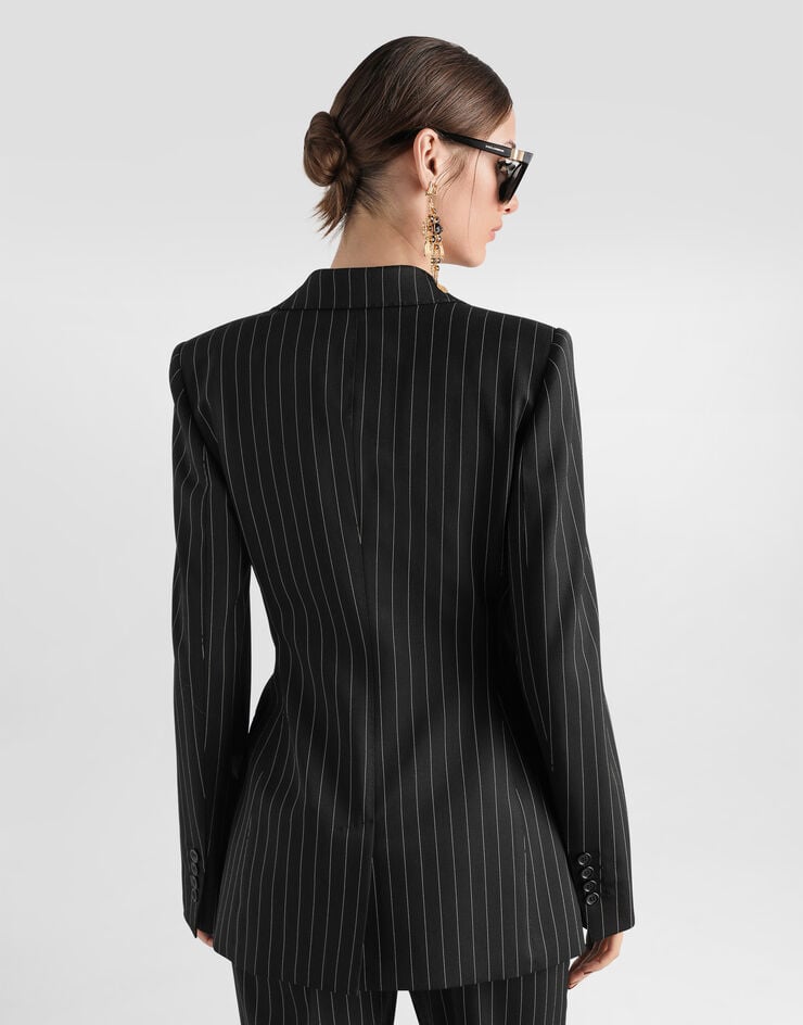Dolce & Gabbana Turlington single-breasted jacket in pinstripe wool Dolce & Gabbana Turlington single-breasted jacket in pinstripe wool Multicolor F29QGTFRZAT