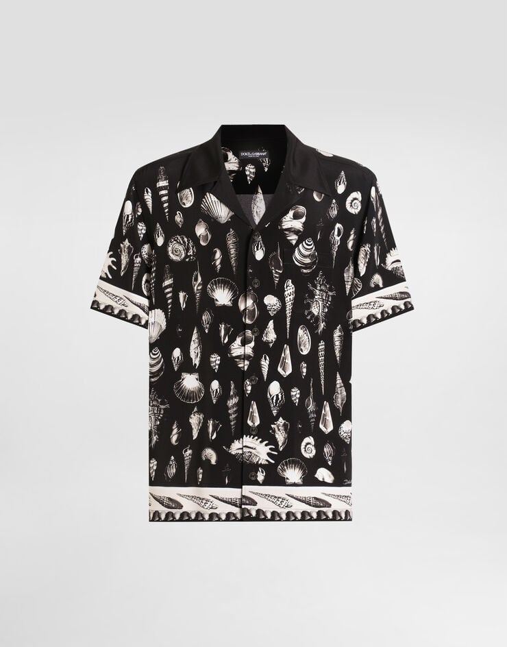 Dolce & Gabbana shell-print crêpe marocaine hawaii shirt Multicolor G5JH9THI1ZF