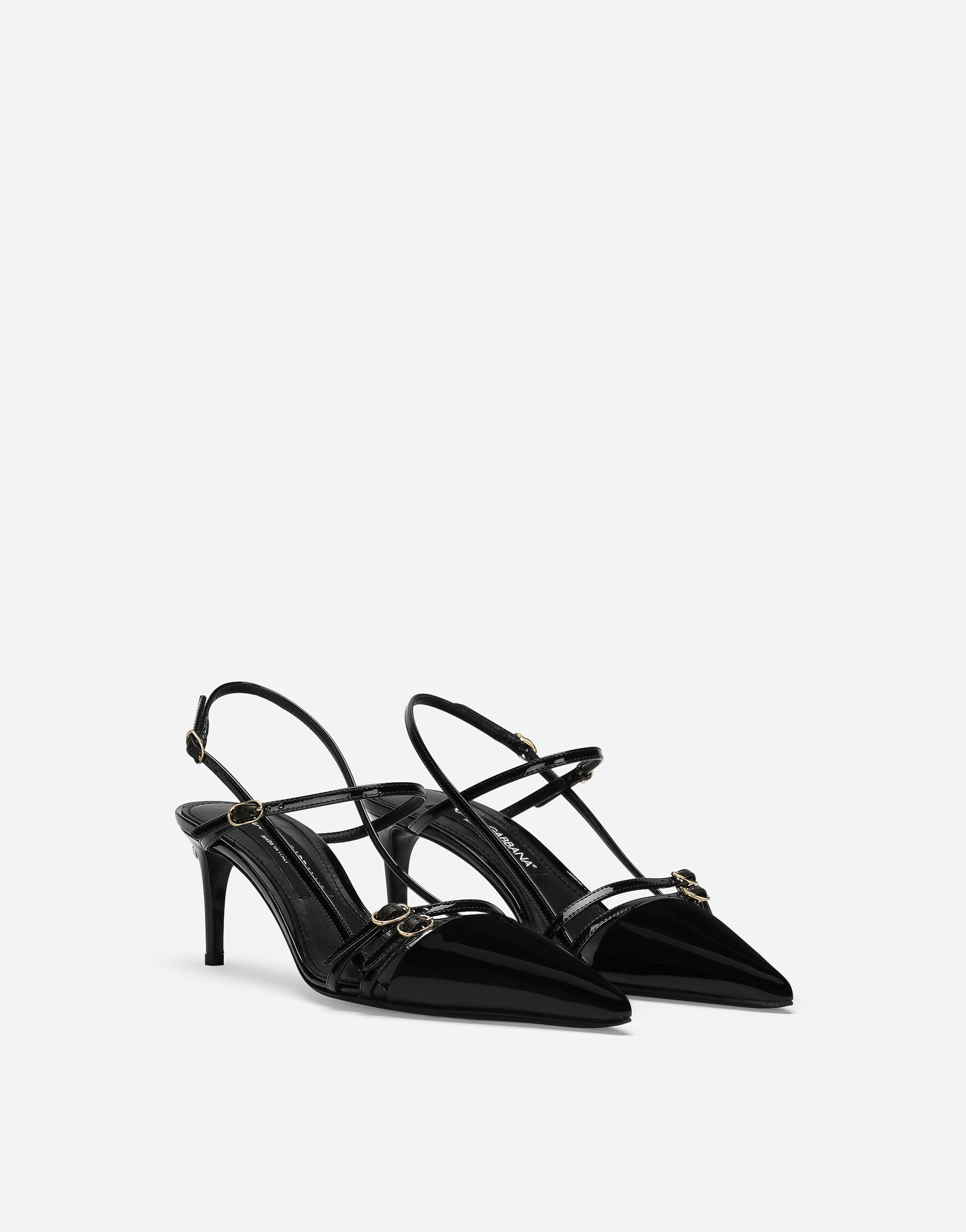 Patent leather slingbacks in Black for Women | Dolce&Gabbana® US