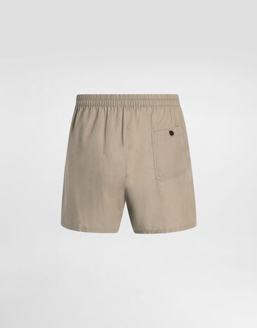 Dolce & Gabbana Cotton poplin boxer shorts Beige M3A12TON0ED
