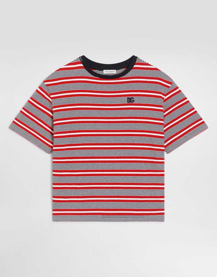 Dolce & Gabbana Striped jersey t-shirt Multicolor L4JTJWFBGAS