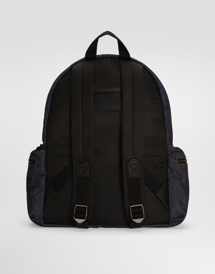 Dolce & Gabbana Mochila en denim con logo Dolce & Gabbana Mochila en denim con logo Blue EM0122A3M27