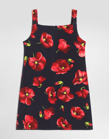 Dolce & Gabbana Poppy-print interlock dress  L5JDBIHSGBD