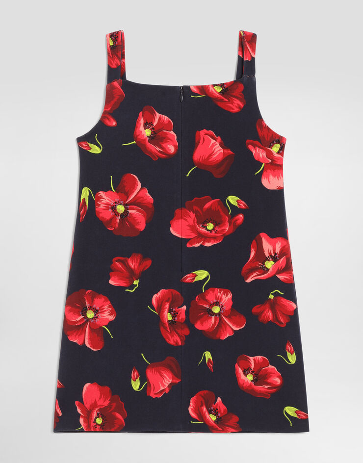 Dolce & Gabbana Poppy-print interlock dress Dolce & Gabbana Poppy-print interlock dress L5JDBIHSGBD