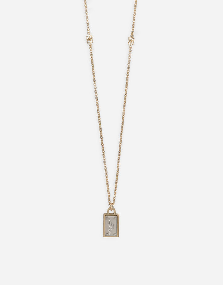 Dolce & Gabbana Collar con placa Dorado WNQ3S5W1111