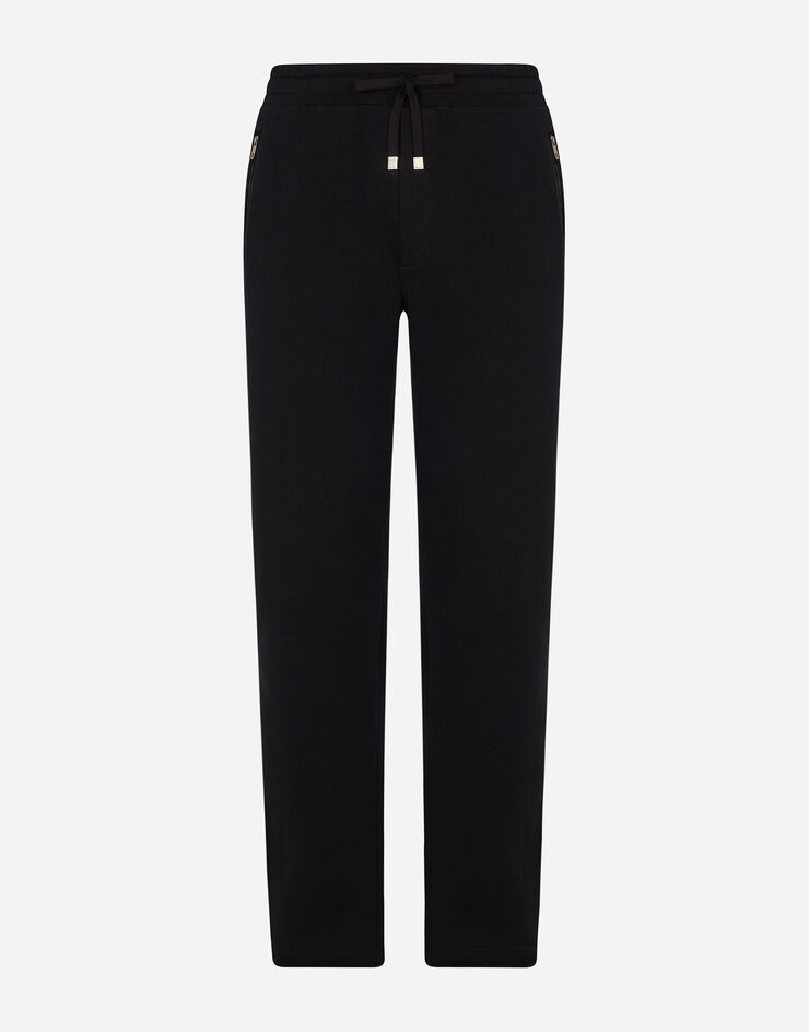 Dolce & Gabbana Pantalones de chándal de algodón Azul G4ZCATG7JYX