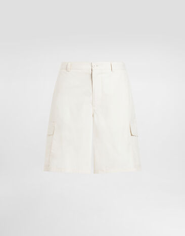 Dolce & Gabbana Cotton cargo shorts Beige GZ2EATFUEFJ