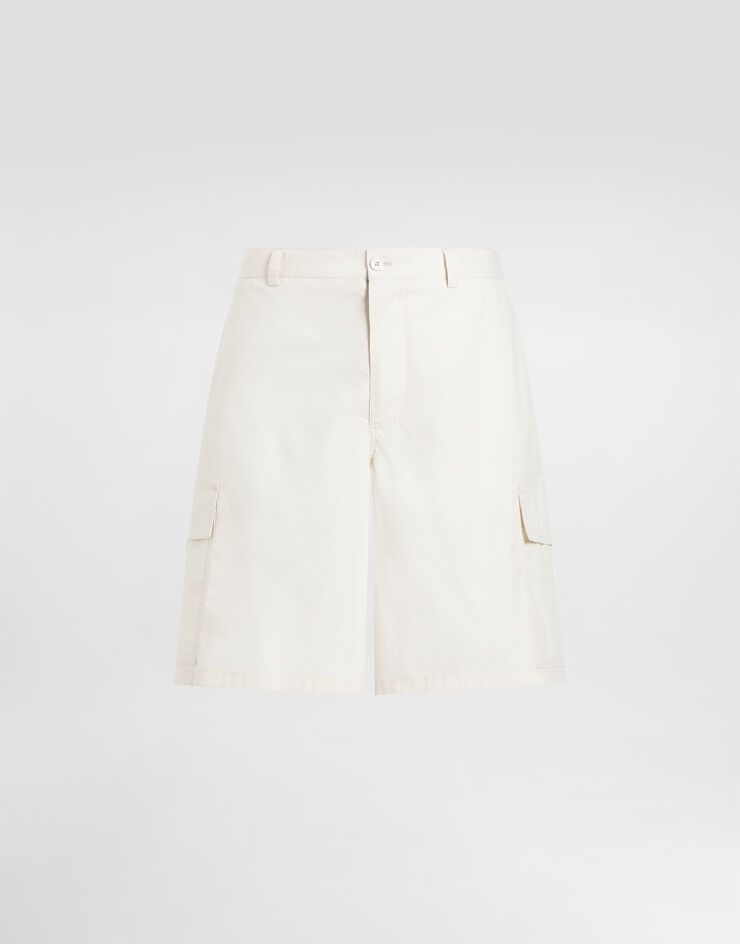 Dolce & Gabbana Cargo-Bermudas aus Baumwolle Beige GZ2EATFUEFJ