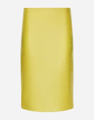 Dolce & Gabbana Falda de tubo de lentejuelas Estampado F4CS6THS5Q0