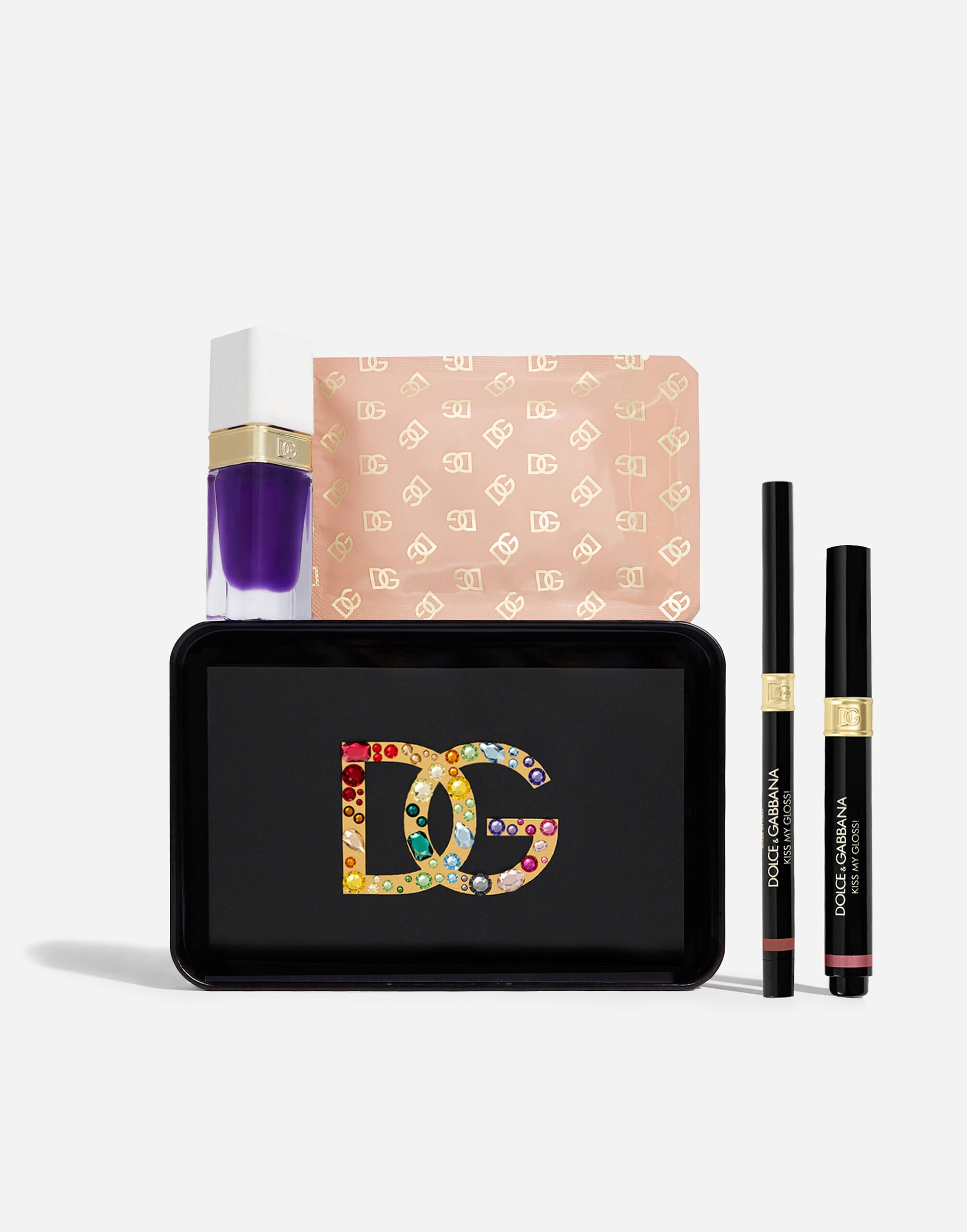 【VIP価格】DOLCE & GABBANA Exotic Mini Makeup Bag Amazon.com: Dolce & Gabbana Blue Cream Stripe Canvas Zip