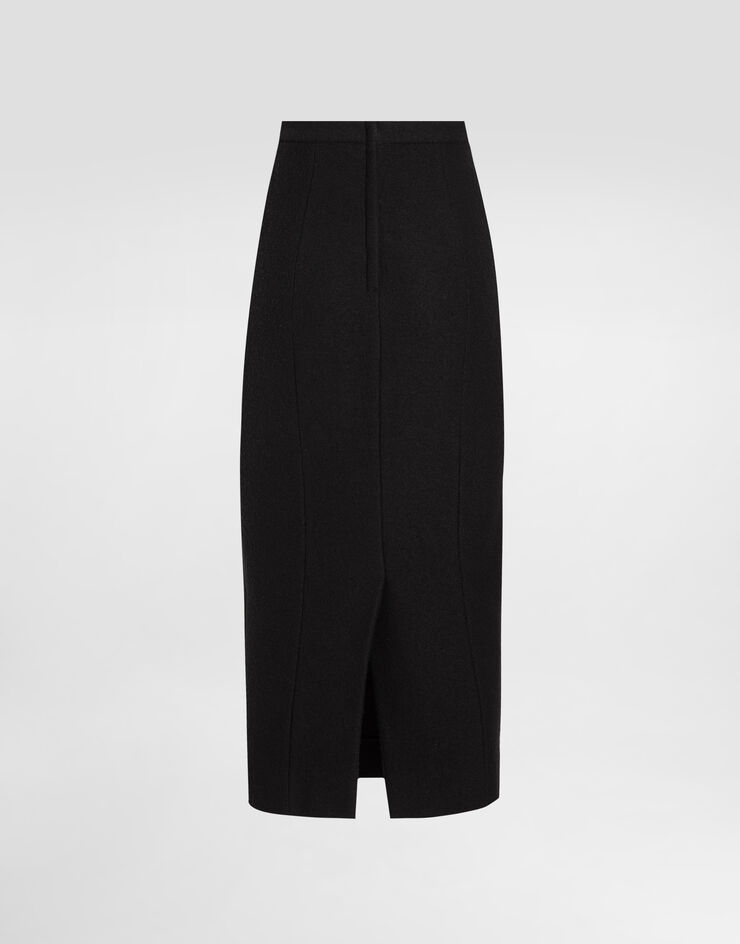 Dolce & Gabbana Wool pencil skirt Black F4DAMTHU2BB