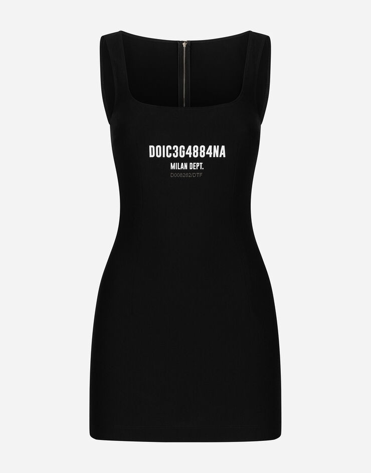 Dolce & Gabbana 스트레치 저지 미니드레스 DGVIB3 블랙 F6DLRTG7L2M