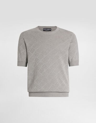 Dolce & Gabbana Pull en soie Grey GXX03TJBSO9