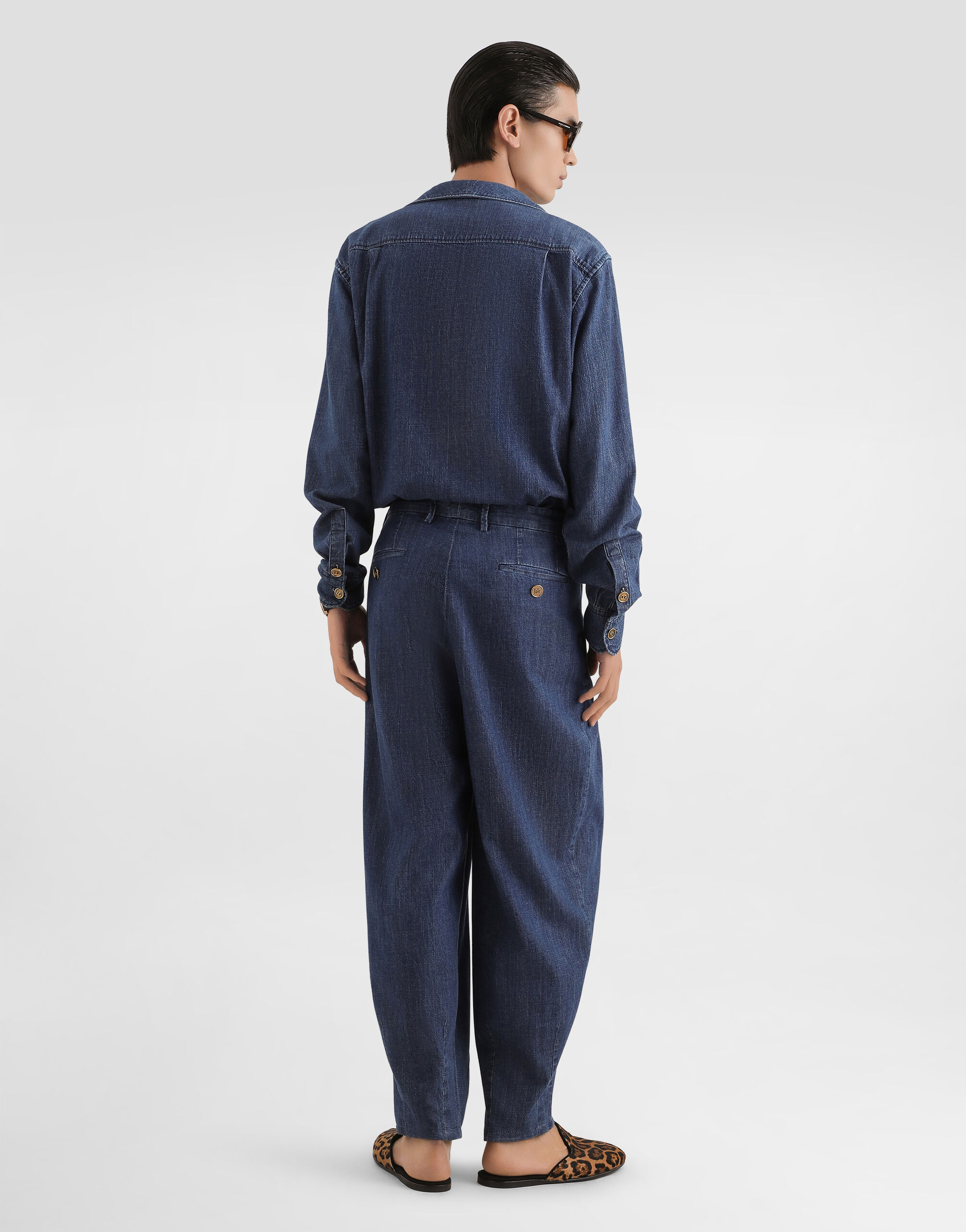 Denim shirt in Multicolor for Men | Dolce&Gabbana® US